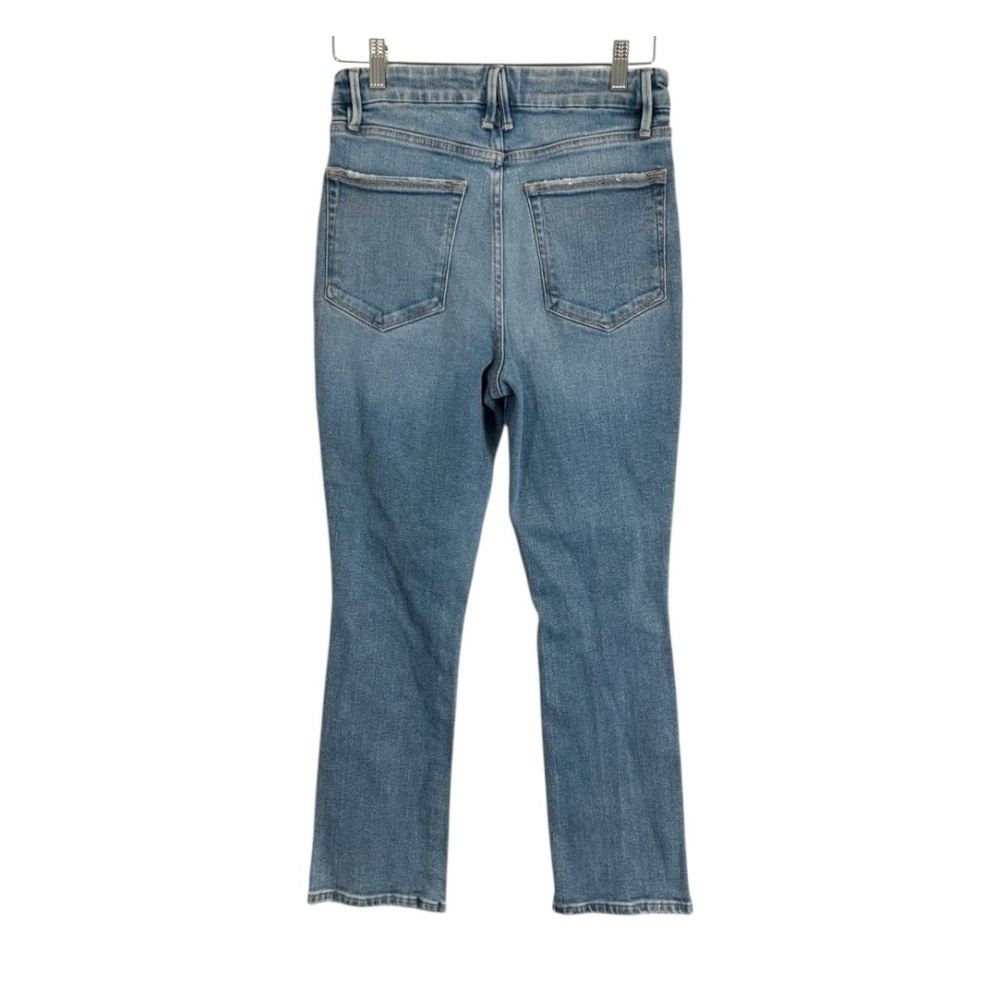 Good American Good Legs High Waist Distressed Stretch Denim Jeans Size 27 - Picture 3 of 9